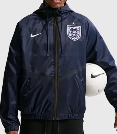 England Nike Dri-FIT Soccer Anthem Navy Jacket