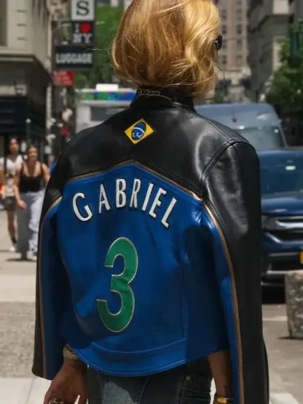 FIFA 2026 Gabrielle Figueiredo Brazil Leather Jacket
