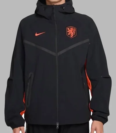 FIFA 2026 Netherlands Tech Black Jacket