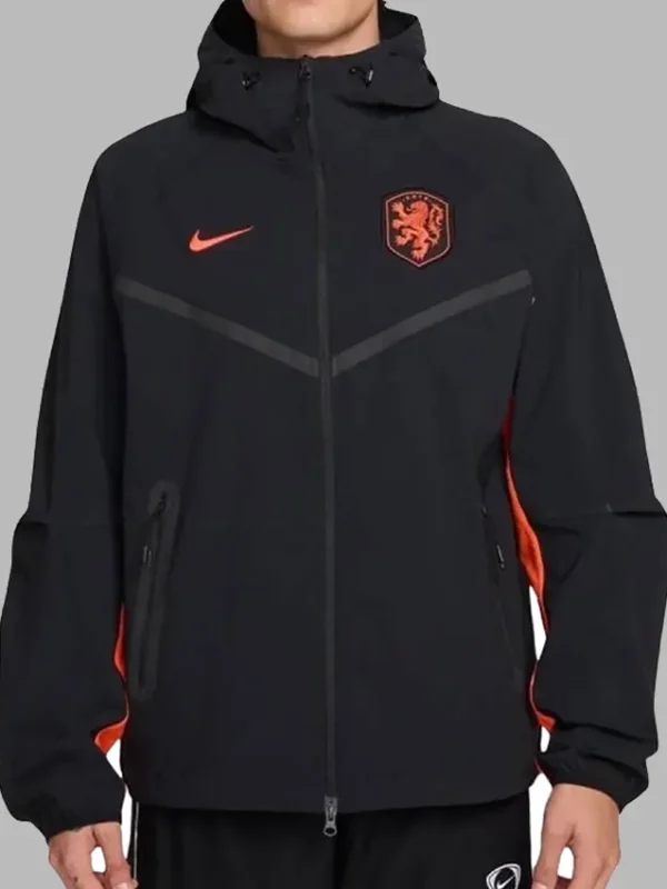 FIFA 2026 Netherlands Tech Black Jacket