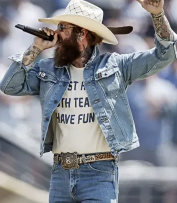FIFA Halftime Show 2026 Post Malone Denim Jacket
