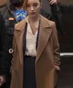 Fair Play 2023 Phoebe Dynevor Brown Coat
