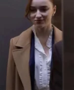 Fair Play 2023 Phoebe Dynevor Brown Coat