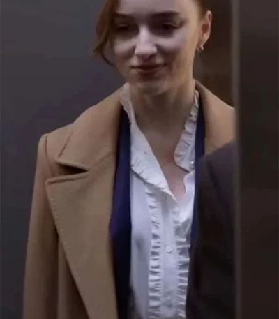 Fair Play 2023 Phoebe Dynevor Brown Coat