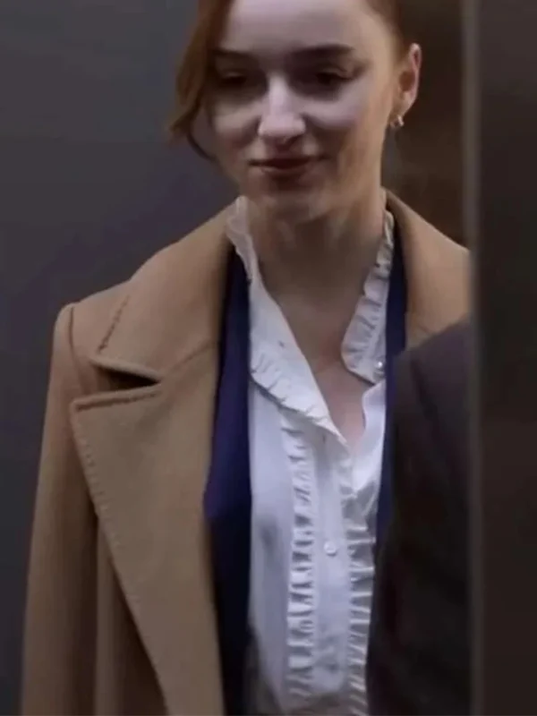 Fair Play 2023 Phoebe Dynevor Brown Coat
