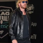 Fanatics Flag Football Logan Paul Leather Jacket