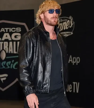 Fanatics Flag Football Logan Paul Leather Jacket