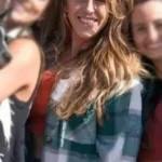 Farmer Wants A Wife Us Season 1 Sloan’s White & Teal Plaid Wool Jacket