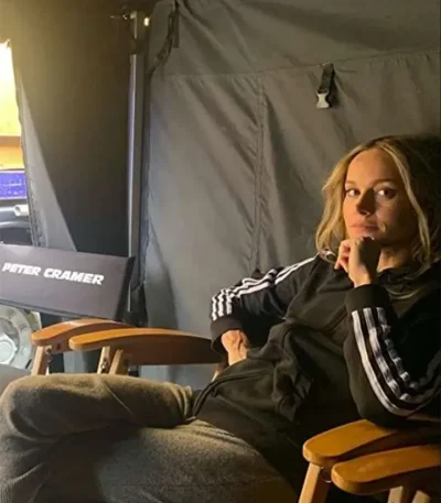 Fast X 2023 Brie Larson Black Hooded Track Jacket