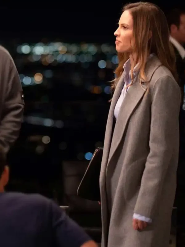 Fatale Detective Valerie Quinlan Grey Wool Trench Coat