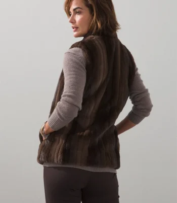 Brown Fur Vest