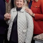 Fourth Down and Love Darlene Tait White Quilted Jacket