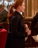 Hotel for the Holidays 2022 Madelaine Petsch Long Coat