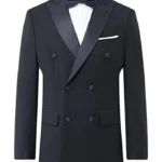 Geraldo Peak Lapel 2 Piece Double Breasted Tuxedo Suit