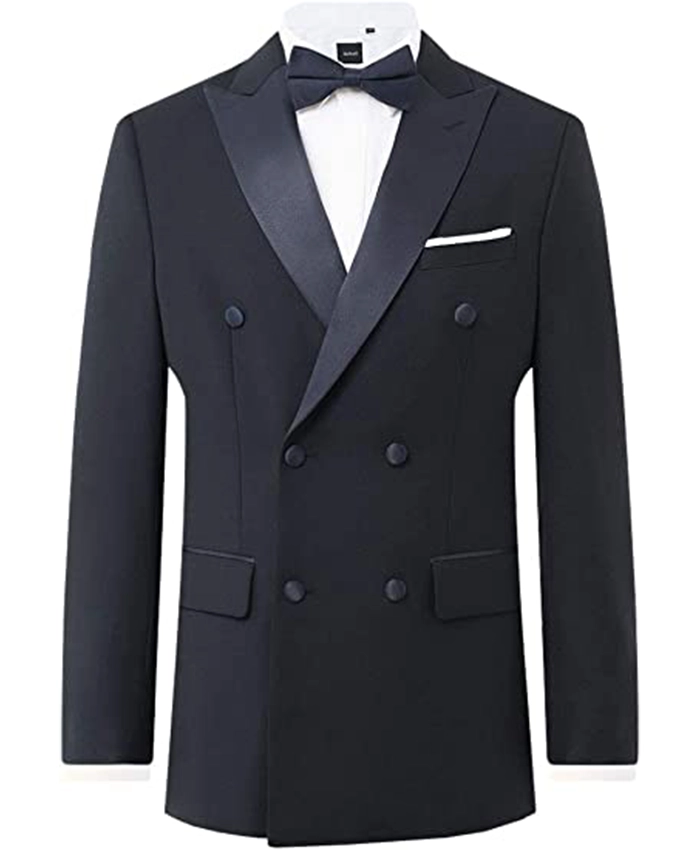 Geraldo Peak Lapel 2 Piece Double Breasted Tuxedo Suit Geraldo Peak Lapel 2 Piece Double Breasted Tuxedo Suit