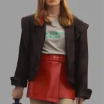 Gina Bernhoft Gørvell Dates in Real Life 2024 Brown Jacket