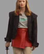 Gina Bernhoft Gørvell Dates in Real Life 2024 Brown Jacket
