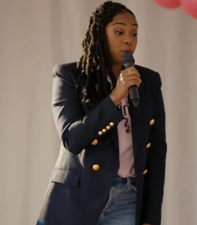 Giving Hope The Ni’cola Mitchell Story Tatyana Ali Blue Blazer