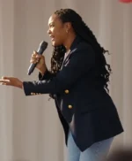 Giving Hope The Ni’cola Mitchell Story Tatyana Ali Blue Blazer