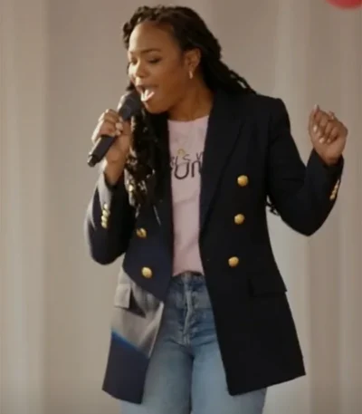 Giving Hope The Ni’cola Mitchell Story Tatyana Ali Blue Blazer