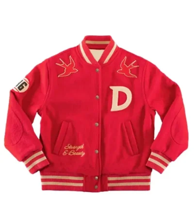 Going Dutch Captain Maggie Quinn Red Varsity Jacket