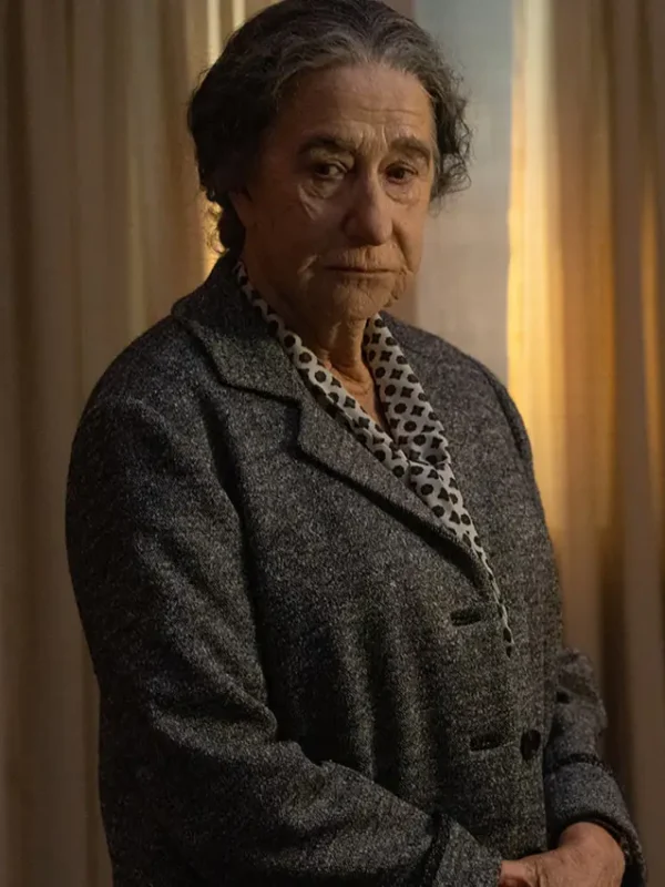Golda 2023 Helen Mirren Grey Wool Coat