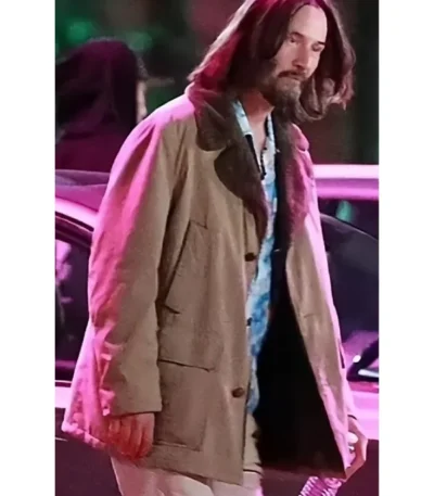 Good Fortune Keanu Reeves Shearling Coat
