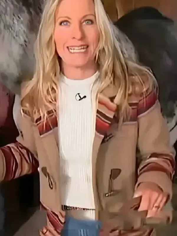 Good Morning America Becky Worley Brown Coat