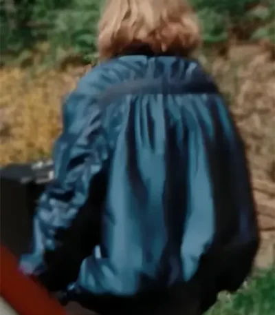 Gretchen Cuckoo Blue Bomber Jacket
