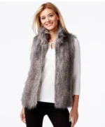 Grey Fur Vest