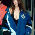 Hailey Bieber Toronto Maple Leafs Jacket
