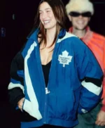 Hailey Bieber Toronto Maple Leafs Jacket