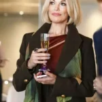 Hannah Waddingham The Woman in Cabin 10 Brown Coat