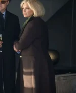 Hannah Waddingham The Woman in Cabin 10 Brown Coat