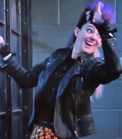 Harold and the Purple Crayon Tanya Reynolds Black Biker Jacket
