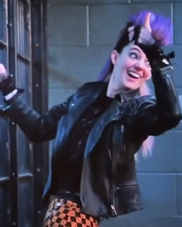 Harold and the Purple Crayon Tanya Reynolds Black Biker Jacket Harold and the Purple Crayon Tanya Reynolds Black Biker Jacket