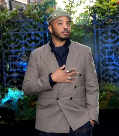 Haunted Mansion Justin Simien Grey Blazer