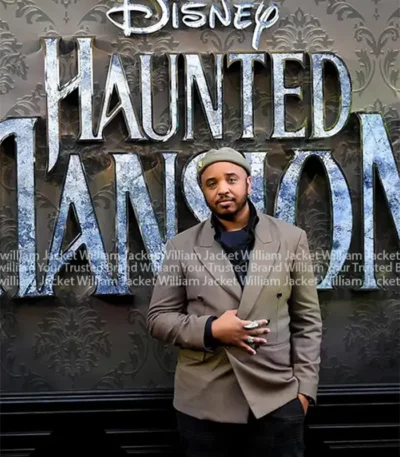Haunted Mansion Justin Simien Grey Blazer