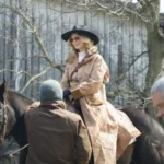 Heather Graham Gunslingers Beige Coat