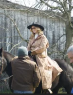 Heather Graham Gunslingers Beige Coat