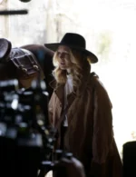 Heather Graham Gunslingers Beige Coat