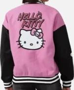 Hello Kitty Pink and Black Varsity Jacket