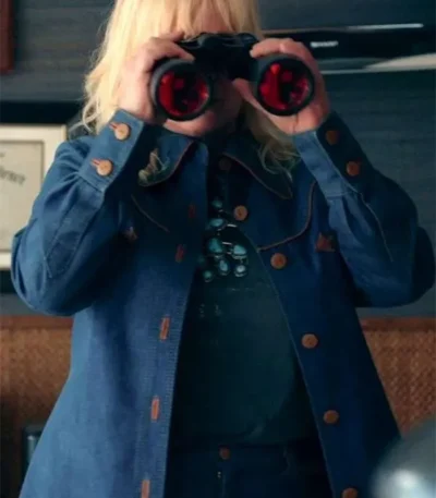 High Desert 2023 Patricia Arquette Blue Jacket