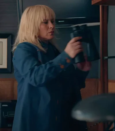 High Desert 2023 Patricia Arquette Blue Jacket
