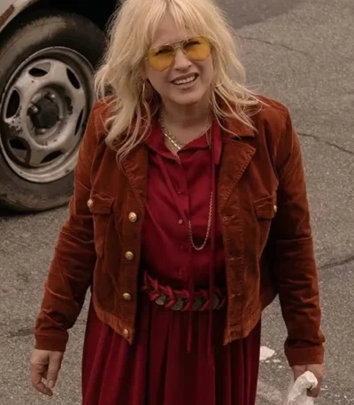 High Desert 2023 Patricia Arquette Brown Jacket
