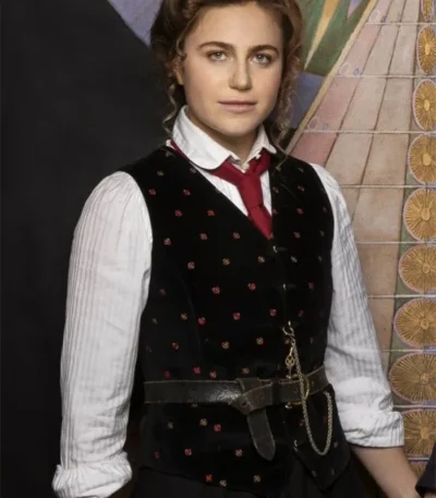 Hilma Tora Hallström Black Printed Vest