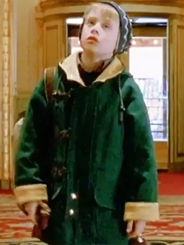 Home Alone Macaulay Culkin Green Wool Coat