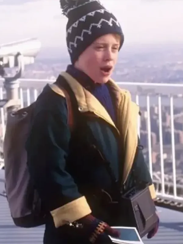 Home Alone Macaulay Culkin Green Wool Coat