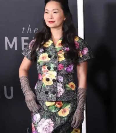 The Menu Hong Chau Floral Blazer
