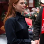 Hotel for the Holidays 2022 Madelaine Petsch Long Coat